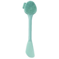 Cepillo De Limpieza Facial De Silicona 2 En 1 Instrumento De Limpieza Facial Eliminador De Masка De Arcilla Y Rascador De Maquillaje - details 17