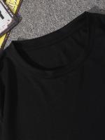 Camiseta De Algodón Puro Con Estampado De Cumbres De Montaña Para Hombres Camiseta Blanca De Moda Con Cuello Redondo Manga Corta Para Verano - details 7