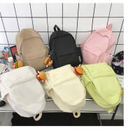 Mochila De Nylon Impermeable Para Niñas Y Adolescentes Con Capacidad Para Portátil Mochila De Viaje Unisex Negro Rosa - details 0