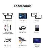Junsun-autorradio X7 PRO 2K con Android para coche reproductor Multimedia inalámbrico con CarPlay 11.5 pulgadas para Honda Civic 9 FK FB 2012 2013 2014 2015 2016 2017 - details 28