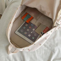Mochila De Moda Yogodlns Para Mujer Floral Impermeable De Nylon Gran Capacidad Estudiante Escuela Viaje Para Adolescentes - details 17