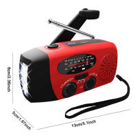 Radio De Emergencia Con Luz De LED Y Crank De Mano 2000mAh AM FM NOAA Solar Tenedor De Emergencias Y Camping Con Cargador De Power Bank - details 16