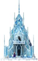 University Games Rompecabezas 3D de Frozen Ice Palace de Disney, Color Blanco y Azul - details 0