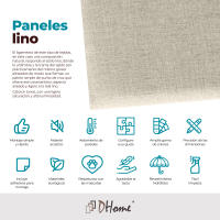 DHOME Juego de Paneles Tapizados de Lino Pack Autoadhesivos para Pared Acústicos Absorbentes Protección - details 10