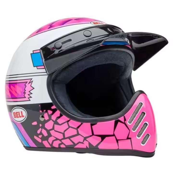 Bell Moto Casco Off-road 3 Deathspray Rosa Adulto - 1