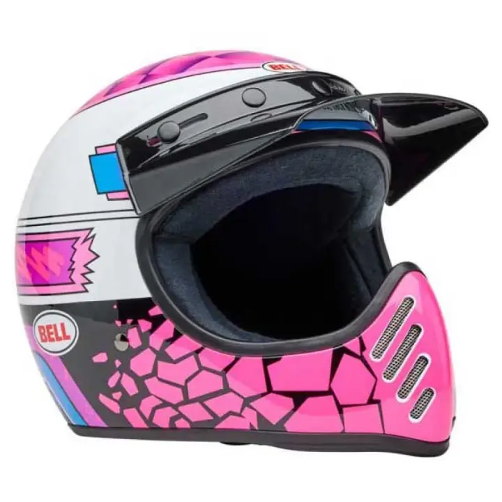 Bell Moto Casco Off-road 3 Deathspray Rosa Adulto - 1