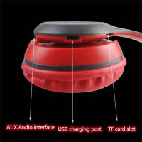 Auriculares Inalámbricos P47 , 5.0 Bluetooth Música Estéreo Cascos Gaming Plegable Teléfono Tablet ROJO , ENVIO 24H - details 0