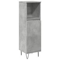 vidaXL Armario de baño madera contrachapada gris hormigón 30x30x100 cm - details 1