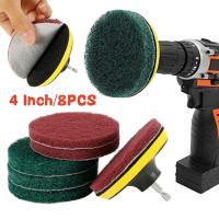 Kit De Cepillo Eléctrico Para Limpieza De Coche Azulejos Baño Cocina Escobillas Plásticas Esmerilador Eco-amigable Tamaño 4 Pulgadas - details 1