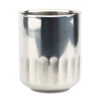 Taza de acero inoxidable de doble capa de 180 ml, taza para té, agua, cerveza, café, taza para el hogar - details 1