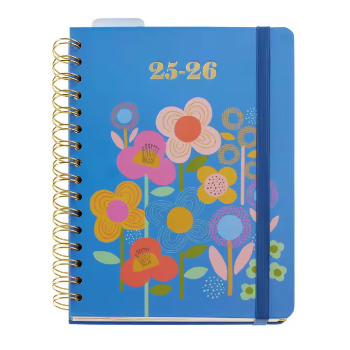 Miquelrius MR26937 Agenda Escolar Plus Wire-O Semana Vista Happy Flowers Anne 25_26 - 1