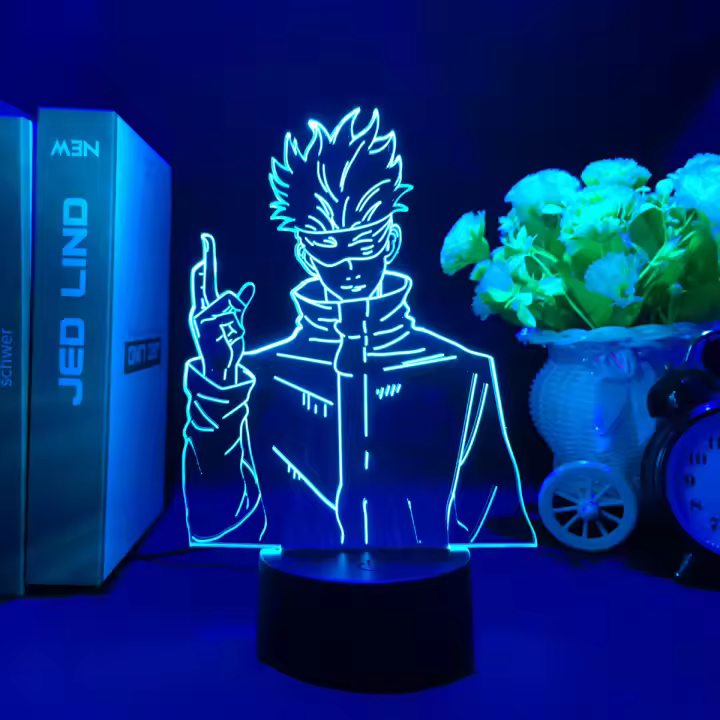 Luz LED Anime Jujutsu Kaisen Yuji Itadori Ryomen Sukuna Gojo Satoru Para Decoración De Habitación Infantil Regalo De Cumpleaños - 1