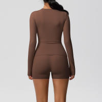 SSITO Traje Deportivo de Yoga para Mujer, 2 UDS., entrenamiento, ajuste Seco, transpirable, Top Deportivo de Alta elasticidad, pantalones de Yoga de Belte Alta para Mujer - details 6