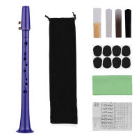 Saxofón Mini De Bolsillo C Con 11 Agujeros ABS Con Boquilla De Alto 4 Piezas De Acrílico 8 Piezas De Almohadillas Dentales 8 Piezas De Reeds Y Carteles De Dedos - details 10