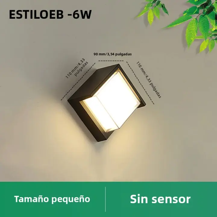 Luz De Pared LED Con Sensor De Movimiento AC85-265V 6W 12W Spot LED Para Iluminación Exterior E Interior Decoración De Jardín Foco - 1