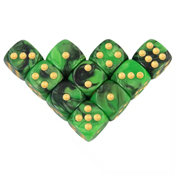 16mm D6 Azul Y Rojo Dados De Ajedrez De Acrílico Para Juegos De Mesa RPG DND Cubo De Dos Colores Esquinas Redondeadas Accesorios Para Clubes Y Fiestas En Barra - 1