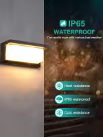 Luz Led de pared para exteriores, iluminación impermeable IP65 para porche, balcón y jardín - details 0