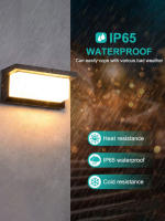 Luz Led de pared para exteriores, iluminación impermeable IP65 para porche, balcón y jardín - details 0