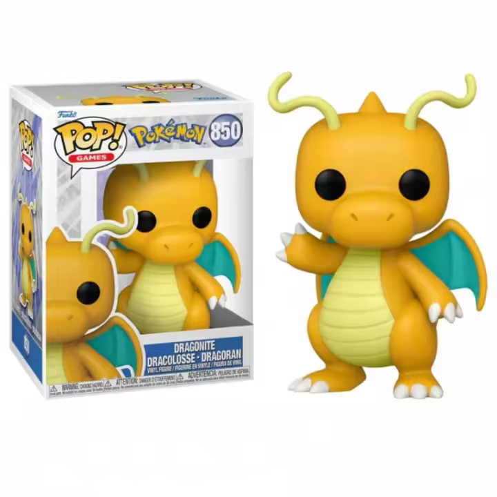Funko Pop Dragonite Nº 850 Pokèmon - Figura Coleccionable de Vinilo - 1