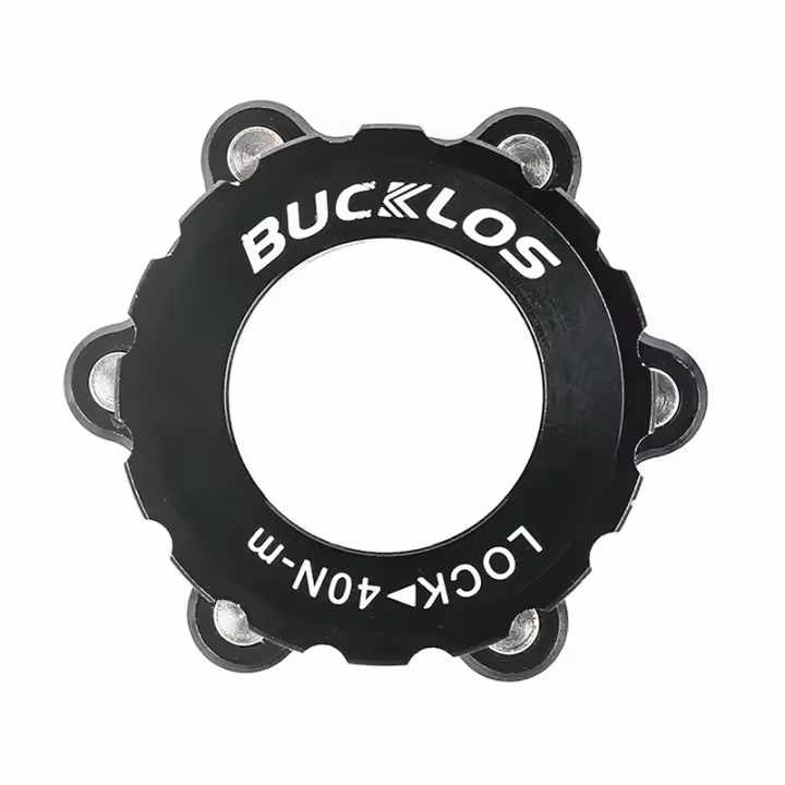 Adaptador De Bloque Central BUCKLOS Para Bicicleta De Montaña Cubierta De Anillo De Bloqueado 6-Arco Convertidor De Freno a Disco Adaptador De Rotor - 1