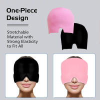 Gorro de Gel para aliviar el dolor de cabeza y la migraña, gorra de terapia de compresa fría, paquete de envoltura de cabeza de hielo, máscara de ojos para aliviar el dolor de presión, sombrero de hielo - details 0