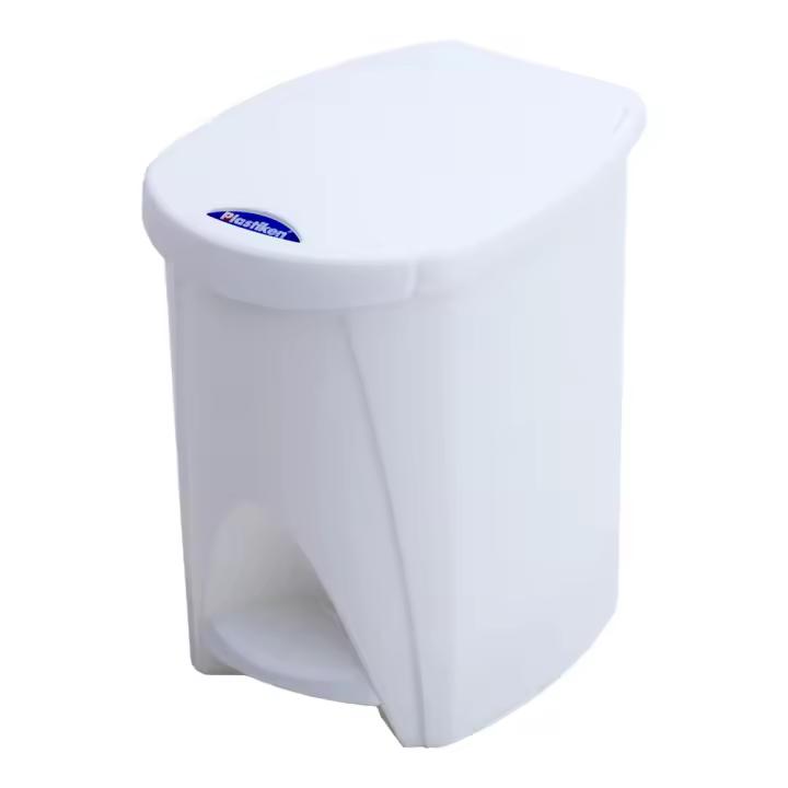 Papelera pedal blanco 20 x 26 x 28 cm 7 l - 1