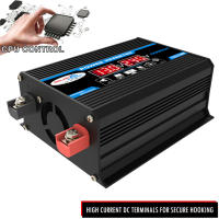 Inversor de corriente LED para coche, convertidor de cargador, adaptador Dual USB, transformador de voltaje de onda sinusoidal modificada, 4000W, 12V a 220V/110V - details 4