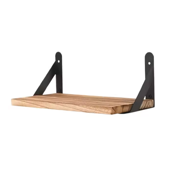 Estante De Pared Madera Para Dormitorio Baño Cocina Organizador Colgante Moderno Minimalista Decoración Hogar Estante De Exhibición Para Fotos Artículos De Colección - 1