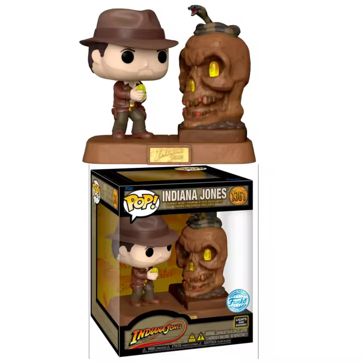 Funko Indiana Jones con luz light up Deluxe Templo Maldito calavera Exclusivo   Pop Vinyl 1361 - 1