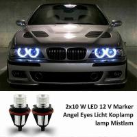 1 par 8000K blanco LED Ángel ojo marcador halo Bombillas Lámparas - details 2