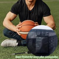 Mochila Portátil De Baloncesto Con Cierre De Cordón Bolsa De Red Para Fútbol Voleibol Almacenamiento Deportivo Para Viajes Al Gimnasio Y Yoga - details 5