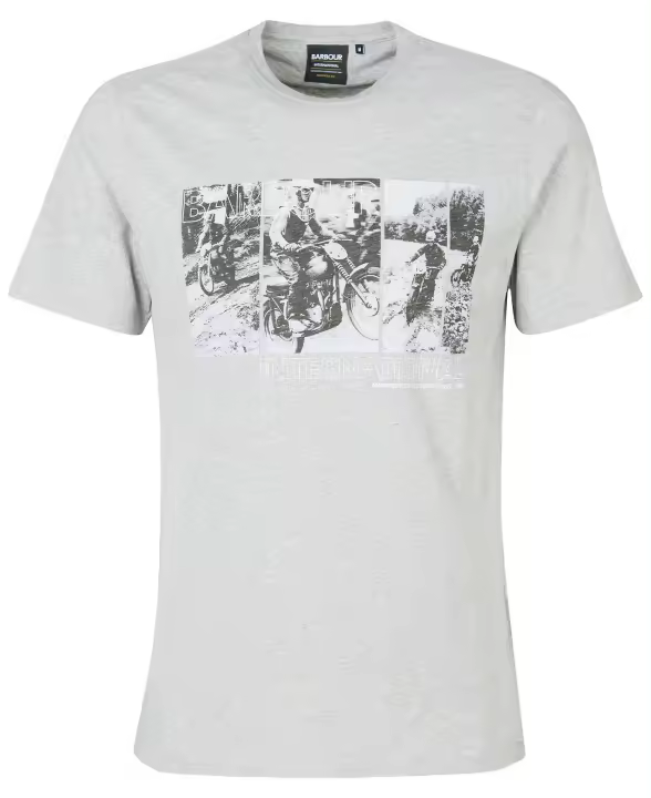 Barbour International Arter Graphic-Print T-Shirt Grey Marl - 1