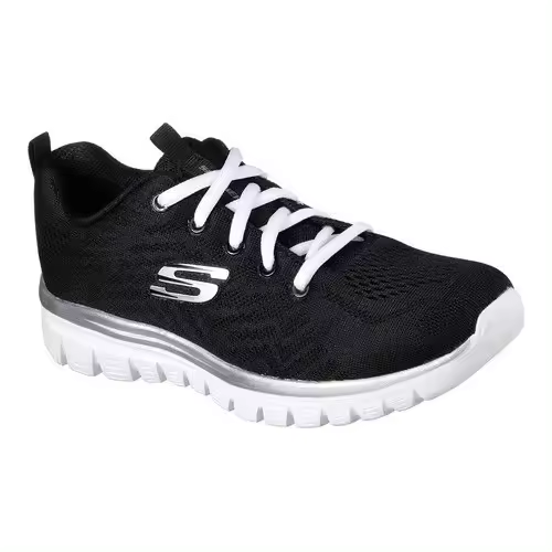 Skechers Graceful Get Connected - Zapatillas Skechers para mujer - Sneaker Sketchers deportivas para gimnasio o paseo color negro - 35 - 1