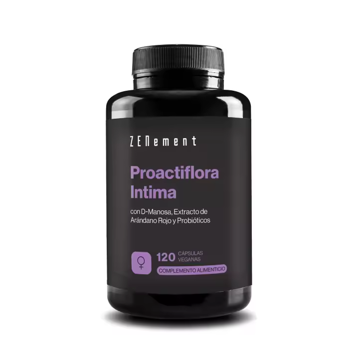 Proactiflora Intima con D-Manosa, Extracto de Arándano Rojo y Probióticos - 120 Cápsulas - 1