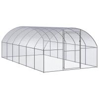 vidaXL Gallinero de Exterior de Acero Galvanizado Jaula de Pollos Gallinas Dimensiones 3 x 2 x 2 m, 3 x 4 x 2 m, 3 x 6 x 2 m - details 2