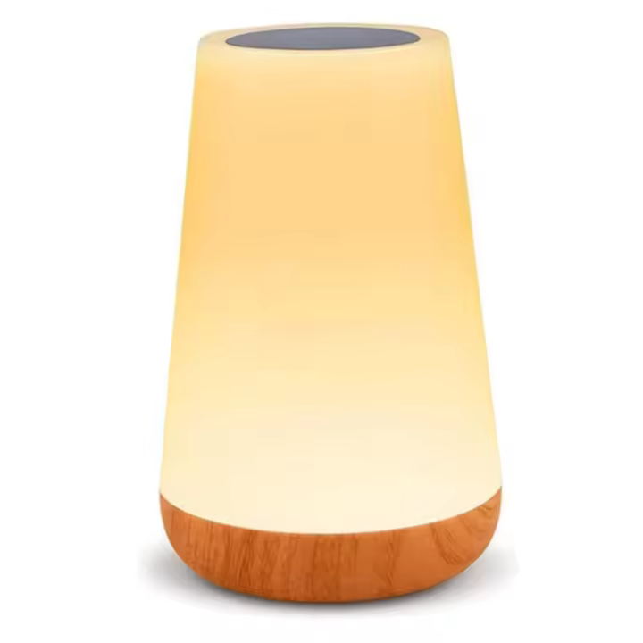 Lámpara de Mesita de Noche con Control Remoto y Tactil, Luz Nocturna Infantil para Niños Bebe, Lampara Led Colores Recargable para Dormitorio Habitación - 1