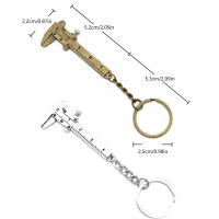 Mini Regla De Metal Con Calibrador Llavero Portátil 0-4cm Herramienta De Medición Para Bolso Coche Joyería Accesorio De Llavero - details 6