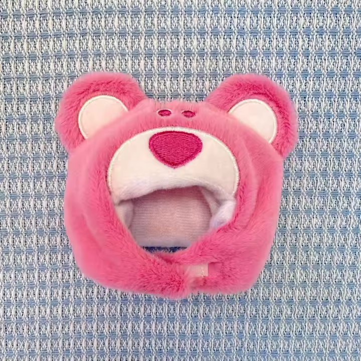 Muñeca De Peluche 15cm Accesorios Para Muñecas Kawaii Hello Kitty Cubierta De Cabeza Fluffy Decoración Para Concierto De Idolos Kpop Y Linterna - 1