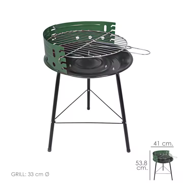 Barbacoa Saturnia Cocinero Redonda 41x39.5x53.8 (Alt.) cm. - 1