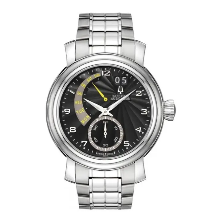 Reloj de Hombre Bulova Accutron 63c103, Estilo Solo Tiempo, with Caja y Correa de Acero - 1