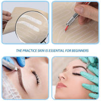 5pcs Piel De Práctica Para Microtejido De Cejas Simulación De Maquillaje Permanente Suministros De Tatuaje PMU Para Entrenamiento De Cejas - details 4
