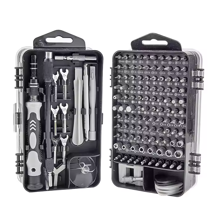 Kit De Reparación De Computadoras 115 En 1 Con Destornillador Magnético Para Portátiles Set De Destornilladores De Precisión Con Estuche - 1