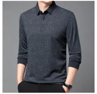 Camisa Polo Larga Con Estampado Hueco Para Hombre Estilo Coreano Moda Negocios T-Shirt De Golf Top De Poliéster Talla M-4XL - details 4