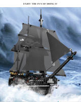 Bloques De Construcción Pirate Ship 1424PCS Con 5 Figuras MOC Bricks De Barco Regalo Para Niños Jóvenes Hombres Y Mujeres - details 4