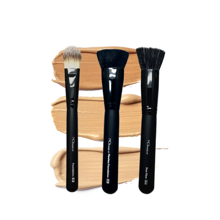 Brochas De Maquillaje Pack De 3 Brochas para maquillaje y corrector fluido – Pinceles de maquillaje - 1