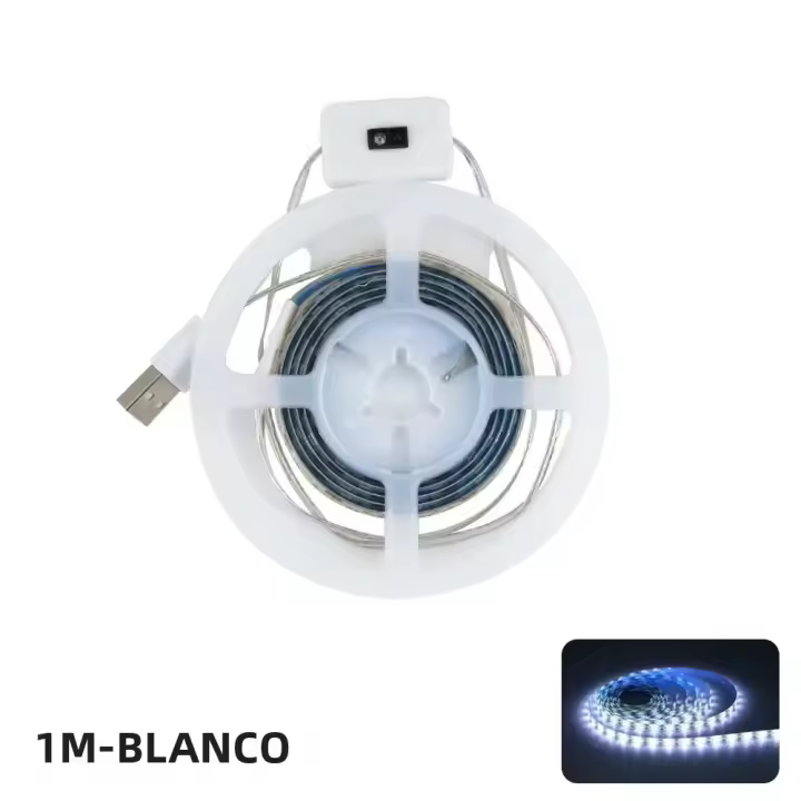Tira De Luces LED USB DC 5V Sensor De Luz Para TV Cocina Armario De Vino Lámpara De Fondo Strip Diode Lights Adhesivo Laterales - 1
