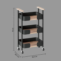 CAMARERA MEDIANA DE METAL CON RUEDAS MARCA 5 FIVE - details 3