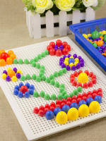 Juego Educativo 3D De Set De Uñas En Forma De Hongos 296 Piezas Juguete Inteligente Para Niños Montessori Color Cognición Regalos - details 4