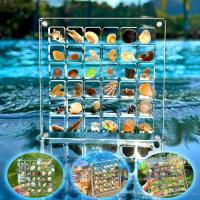 Caja De Exhibición De Conchas Magnéticas Acrílicas Con 36 Cuentas Caja De Almacenamiento Para Joyería Y Uñas Organizador De Contenedor Transparente Moderno - details 13