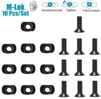 Juego De 10 Piezas De Tornillos Y Tornillos De Reemplazo Para Guardabarros M-LOK Accesorio De Arma De Caça E Esportes Militares Material De Aleación De Aluminio - details 0